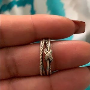 100% authentic David Yurman ring crossover